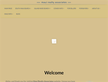 Tablet Screenshot of mauirealtyassociates.com
